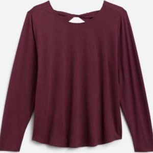 MARKET & SPRUCE ACTIVE Karla Twist Cut-Out Back Performance Top